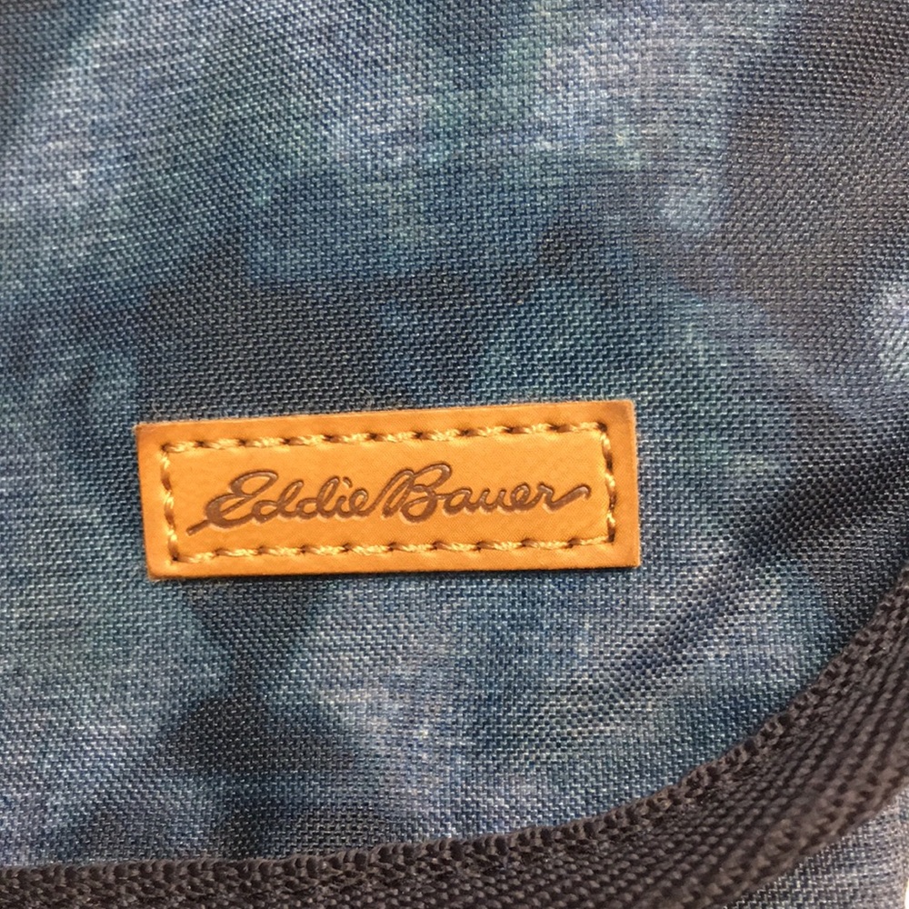 Eddie Bauer Connect Tech Blue Tie Dye Crossbody Bag - Picture 3 of 11